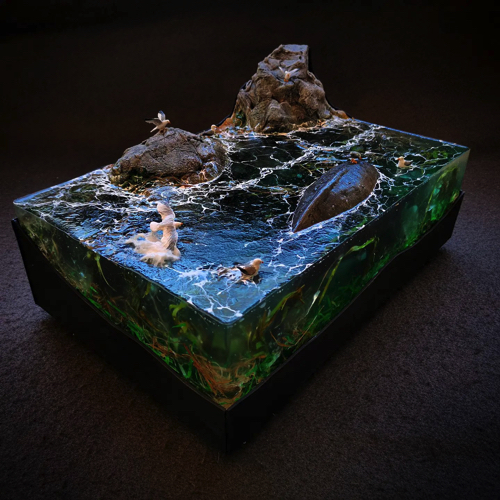 迫力満点のジオラマ