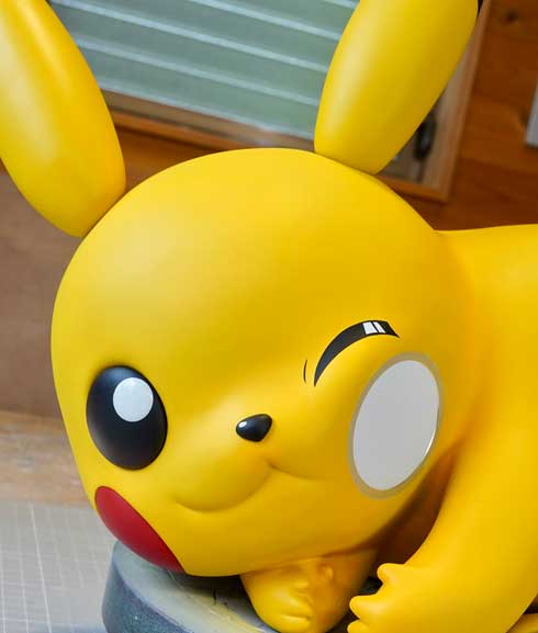 粘土 実寸大 実物大 ピカチュウ ほっぺ ワイヤレス充電器 フィッシャーズ