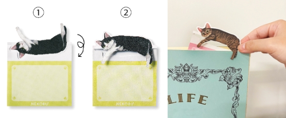 だら〜んとくつろぐ猫のメッセージメモの画像