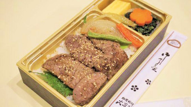 金沢駅の駅弁 ちょい弁当（焼肉丼）