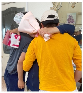 北斗晶と息子たちの親子ショット