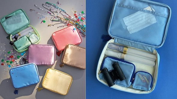 ペンライトも双眼鏡もおまかせ 推し色ガジェットポーチ