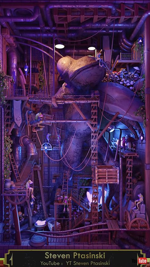 ボールが上から下へ落ちる5秒間アニメをCGアーティスト100人が制作　ピタゴラっぽいモンタージュ動画が見応えたっぷり