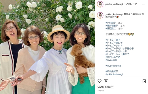小川政江と酒井和歌子と小川知子と柏木由紀子