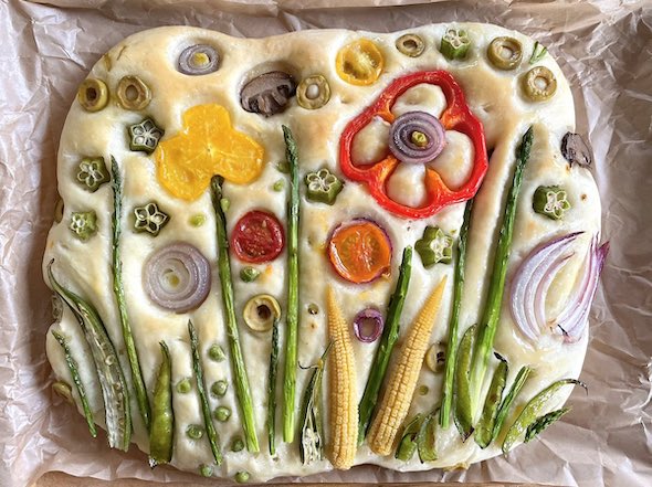 パン 手作り mothersday 花びら 母の日ごはん