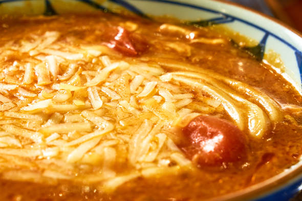 【PR】 丸亀製麺 トマたまカレーうどん 駆け込み／　期間限定 復活 チーズ　カレーライス