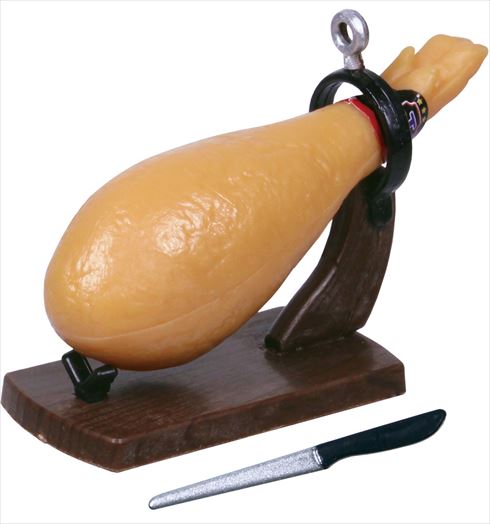 生ハム原木 マスコット ミニチュア 食べかけ カプセルトイ