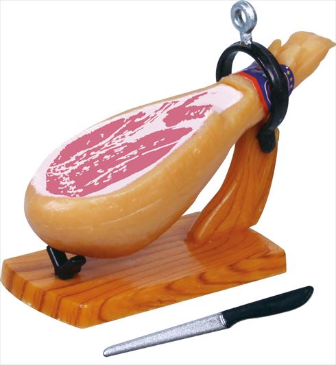 生ハム原木 マスコット ミニチュア 食べかけ カプセルトイ