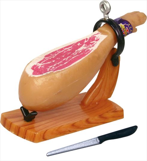 生ハム原木 マスコット ミニチュア 食べかけ カプセルトイ