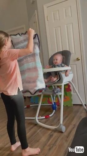 「Big Sister Plays Peek-A-Boo With Brother || ViralHog」