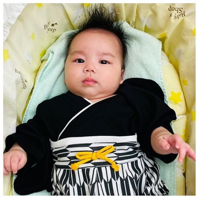 だいたひかる お食い初め 長男 第1子 子ども 家族