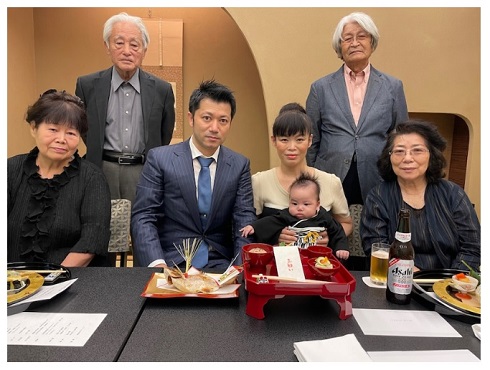 だいたひかる お食い初め 長男 第1子 子ども 家族