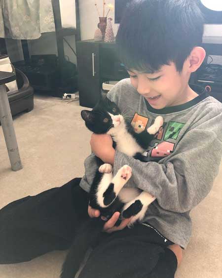 保護猫 男の子 息子 にぃに 大好き 仲良し 元野良猫