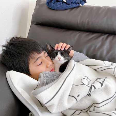 保護猫 男の子 息子 にぃに 大好き 仲良し 元野良猫