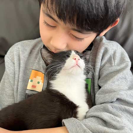 保護猫 男の子 息子 にぃに 大好き 仲良し 元野良猫