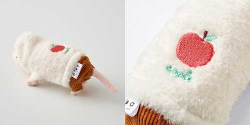 服を着た ハダカデバネズミ 着衣デバネズミ ぬいぐるみ フェリシモ アトア