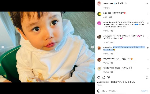 長友佑都と平愛梨の長男と次男