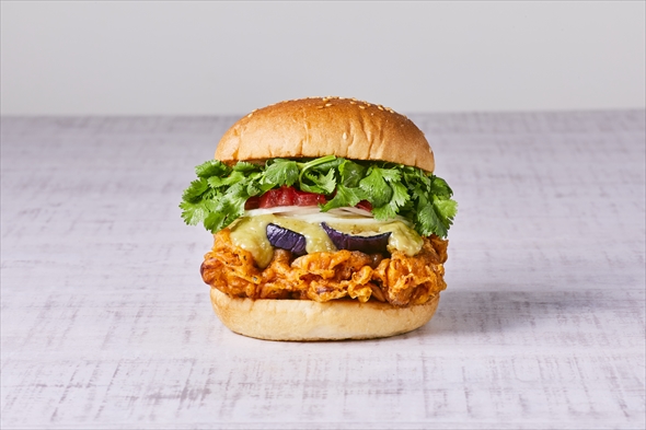 「パクチーグリーンカレーチキンバーガー」発売