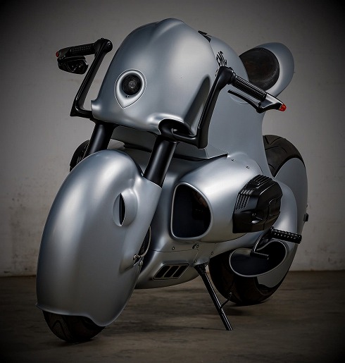 フ*ム様 ロードバイクレトロなバイク テーマは航空機 BMW「R nine T」をカスタムしたレトロ