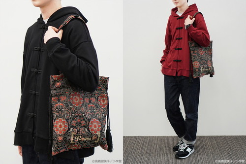 巾着の着用例、男性