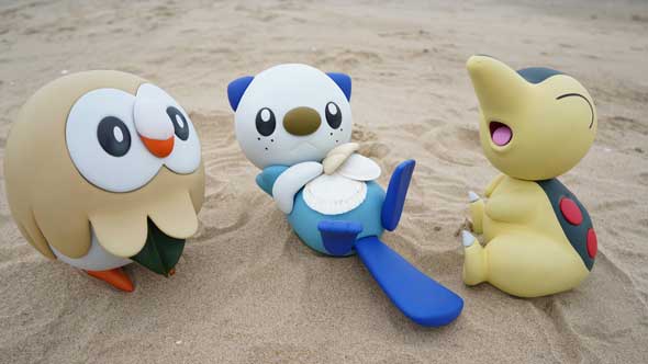 粘土 実寸大 実物大 原寸大 ミジュマル ポケモン 立体 作品 ねんどよしりん