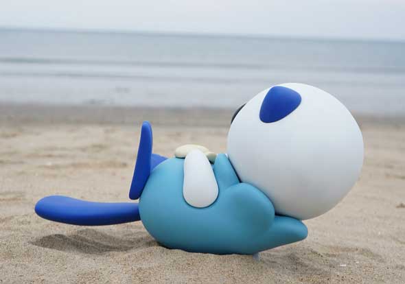 粘土 実寸大 実物大 原寸大 ミジュマル ポケモン 立体 作品 ねんどよしりん