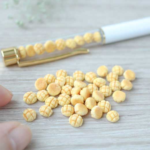 ミニチュア フード メロンパン ボールペン ハンドメイド
