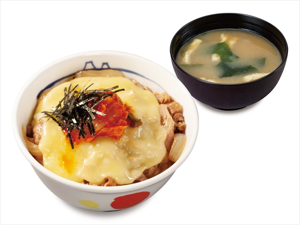 松屋から「チーズ牛めし」「キムチーズ牛めし」