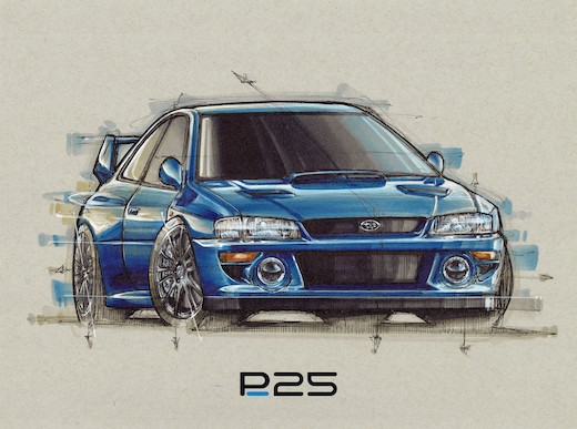 P25 プロドライブ スバル　インプレッサ 22B WRC 限定
