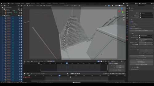壊すと完成 1万個 ピラミッド ドミノ マリオ 3D CG 映像