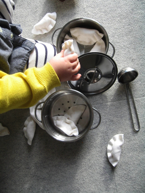 フェルトで出来た餃子や小籠包