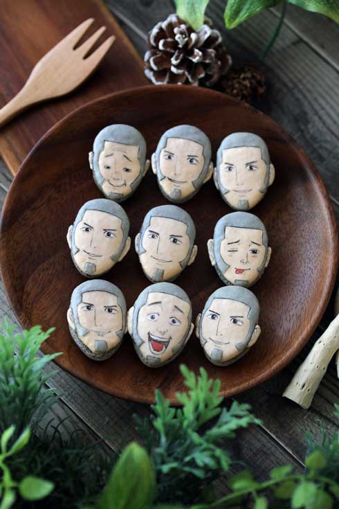 ゴールデンカムイ 白石 由竹 かじりたくなる 頭 マカロン 手作り