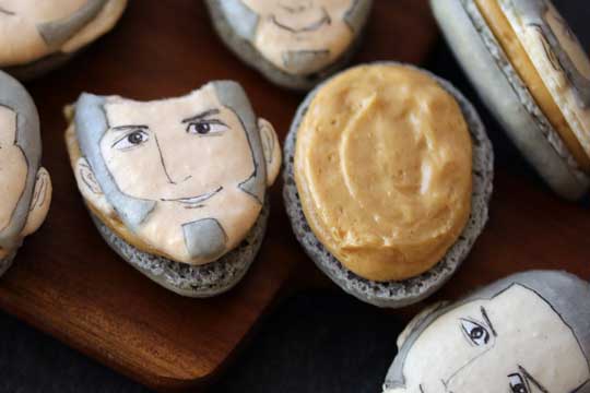 ゴールデンカムイ 白石 由竹 かじりたくなる 頭 マカロン 手作り