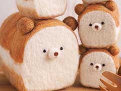 cocoa room 羊毛フェルト くま食パン 2個セット cocoa room 羊毛フェルト くま食パン 2個セット - メルカリ