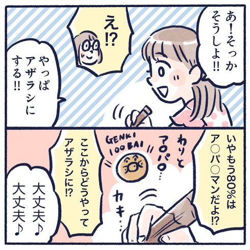 パンケーキに描く絵あるある