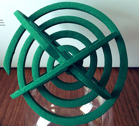 3枚重ねた蚊取り線香