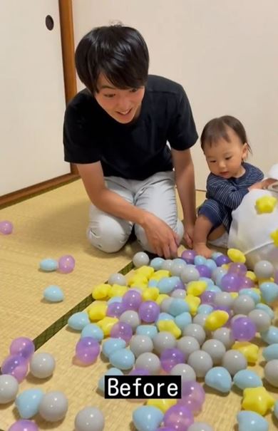 画期的なボールプールをパパが考えた
