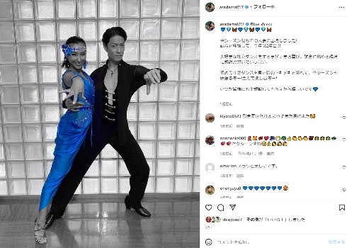 社交ダンスに挑戦している浅田舞