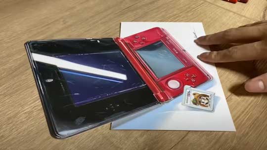 色鉛筆画 3DS リアル 絵 トリックアート