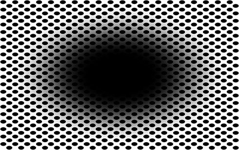 黒い穴が広がるように見える錯視画像で瞳孔反射を確認　錯視を感じない人はわずか14％と論文で発表