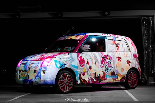 痛車 ホロライブ 百鬼あやね ご注文はうさぎですか