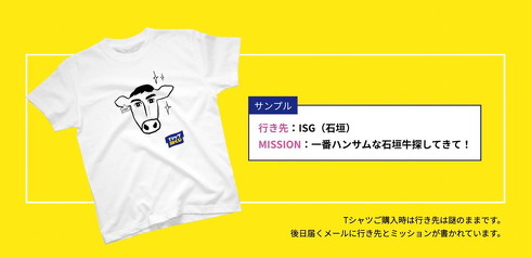 Tシャツ旅くじ