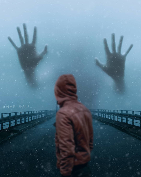 宙に浮かぶ巨大な手や水に沈んだ高層ビル郡　Photoshopで作り出す視覚アートが幻想的ですてき