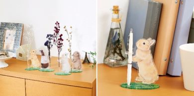 うさぎから花の贈りもの 小さな一輪挿し