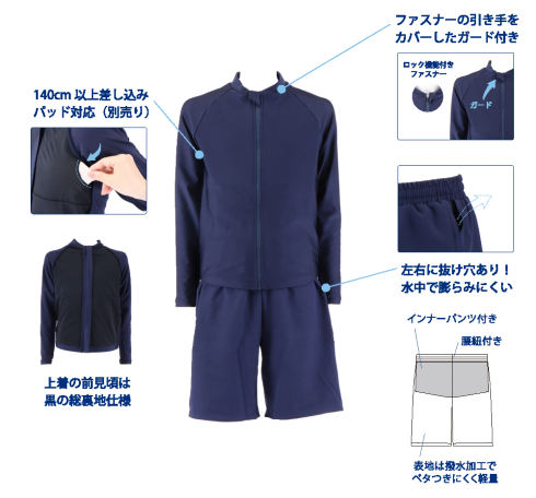 男女共用セパレーツ水着