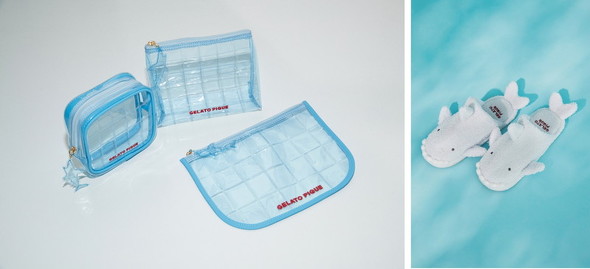 ジェラートピケポーチとルームシューズ