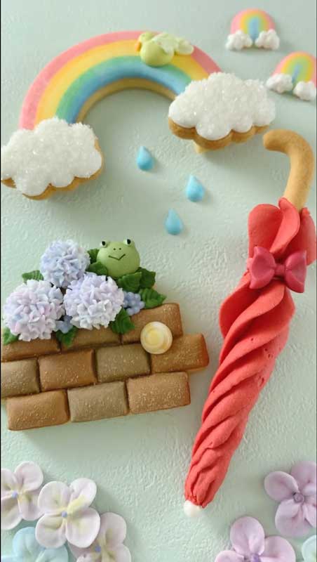 かわいい傘のクッキーの作り方が面白い！　ステッキが一瞬で傘に変わるアイデアが楽しくてクセになる