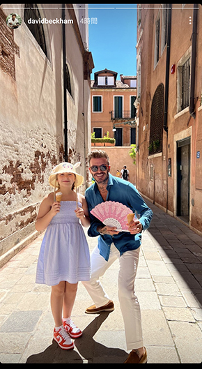 ベッカムと長女
