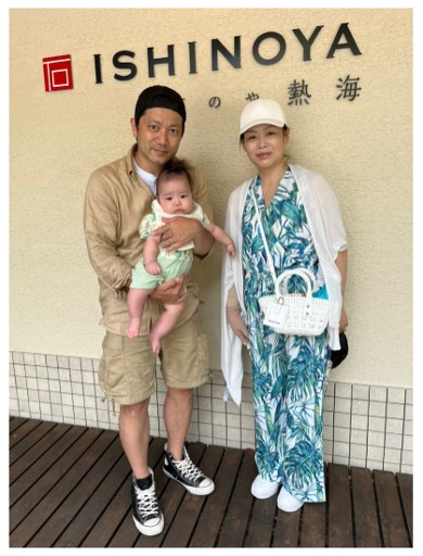 だいたひかると小泉貴之の家族ショット