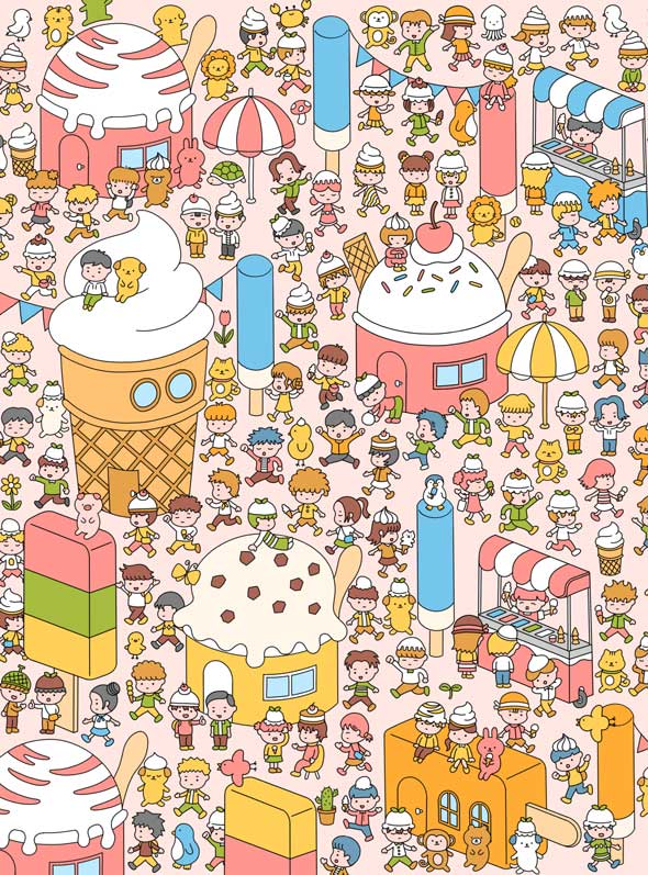 かくれねこ アイスキャンディー 画像 隠れ 猫 探す